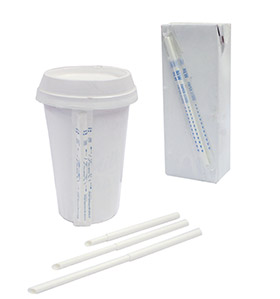 パッケージに合わせた伸縮ストロー